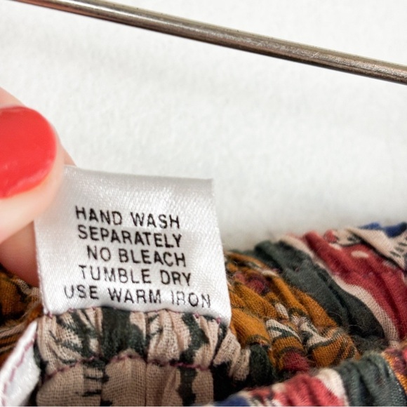 Vintage Casual Corner & Co Boho Elastic Waist Midi Skirt Sz M - Picture 6 of 7